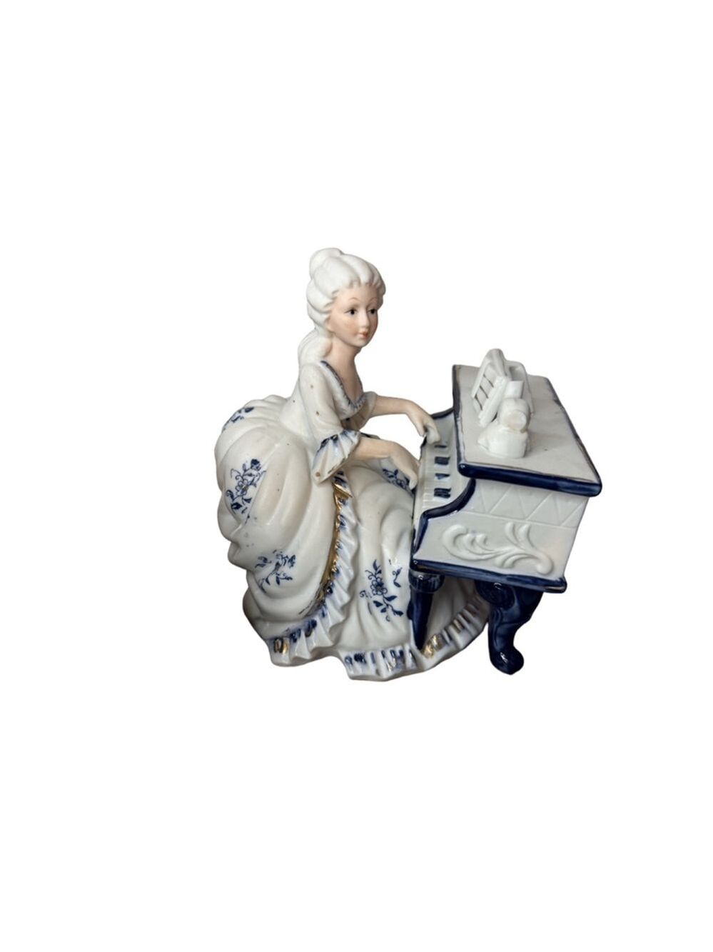 Vintage wind up musical Man woman piano boy girl baby 5 pieces 4 musical - Picture 7 of 16